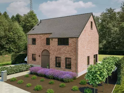 Nieuwbouwwoning, Eikendreef Wuustwezel, open bebouwing Diamantvink