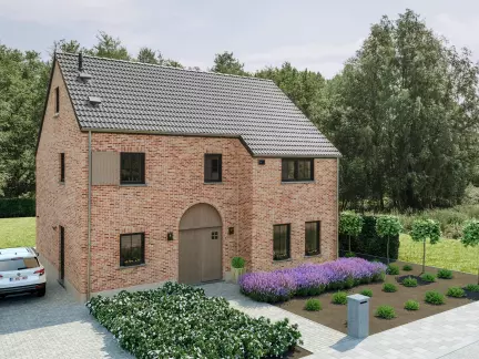 Nieuwbouwwoning, Eikendreef Wuustwezel, open bebouwing Diamantvink