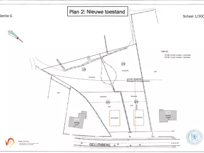 Verkavelingsplan Gellenberg Lubbeek, open bebouwing