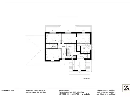 Grondplan, open bebouwing, scholekster