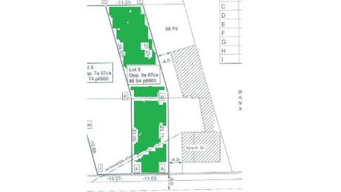 Verkavelingsplan Netelzeepstraat Bekkevoort, halfopen bebouwing