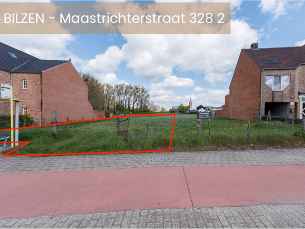 Bouwgrond Maastrichterstraat Bilzen, halfopen bebouwing